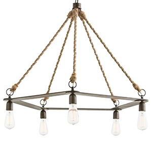 The McInyre Chandelier By Ateriors Home, part of the lighting collection at Delicious Designs Home in Hingham, Massachusetts.