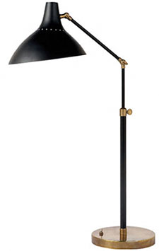 The Charlton Desk Lamp by Visual Comfort.  Offered by Delicious Designs Home of Massachusetts, available in a floor lamp and more colors.