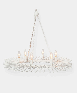 The Bruna Chandelier by Made Goods, available in the lighting shop at delicious designs home in hingham, massachusetts.